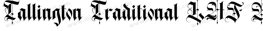Tallington Traditional LHF Regular字体转换